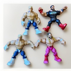 Lot Of 4 Mattel WWE Knuckle Crunchers Rebound Ring Costco Exclusive Figure