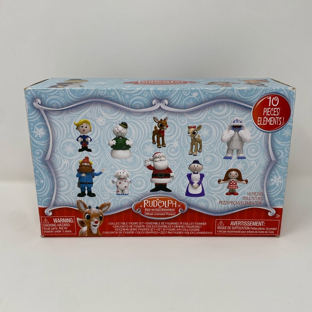 Just Play Rudolph 10-Piece Figure Set, 3.5in Figures – Multicolor