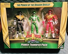 Playmates Power Rangers Re-Ignition Power Transfer Pack 3 Pack Black, Green, Red