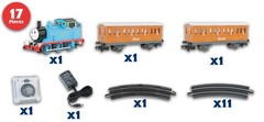 Trains-Thomas & Friends Thomas with Annie and Clarabel Ready To Run Electric