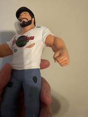LOOSE SOLD OUT BIG RUBBER GUYS BROOKLYN BRAWLER Ser 9 COLLECT MAJOR WWF LOOK!