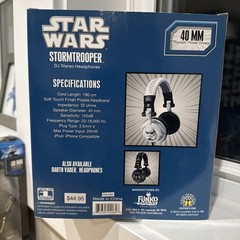 New In Box FUNKO Storm Trooper Star Wars DJ 40 MM Headphones