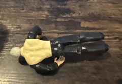 Beige and Black Plastic Action Figure Poseable Toy 2004