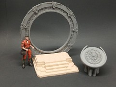 1:18 scale STARGATE SG1 GATE DHD + DIORAMA FIGURE Prop STar Wars gi joe