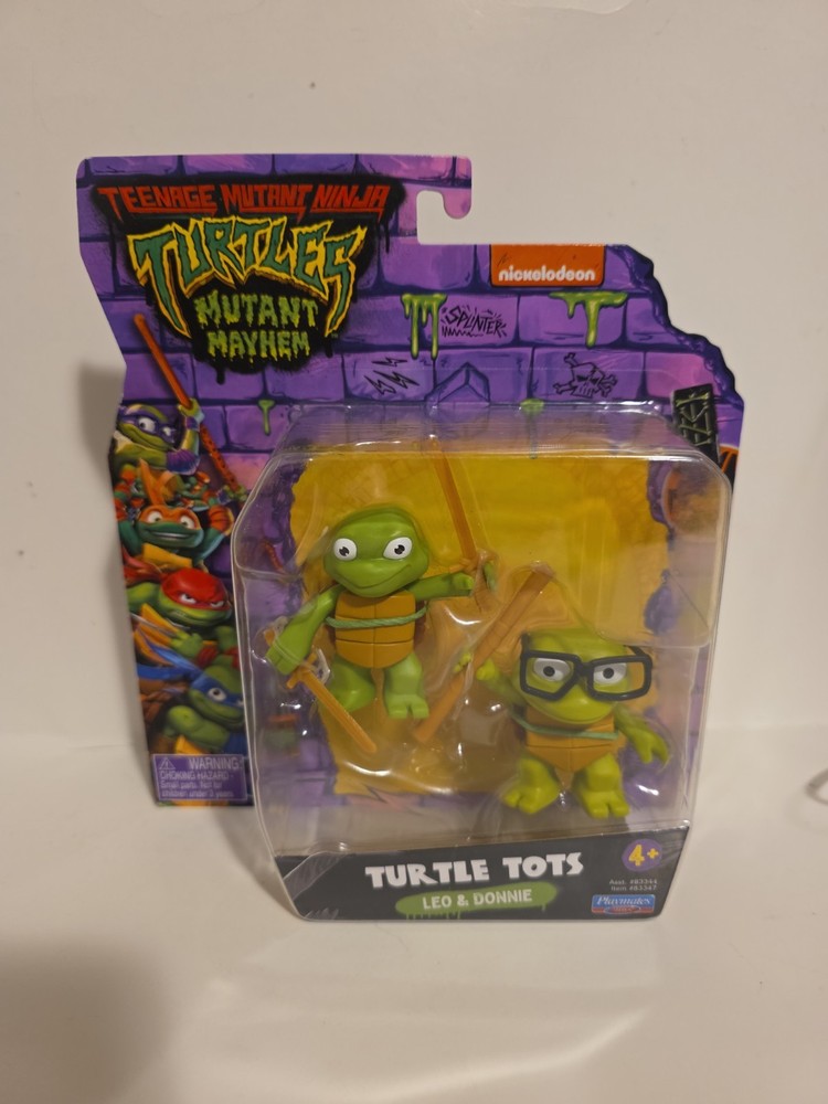 NEW – Teenage Mutant Ninja Turtles Mutant Mayhem Turtle Tots Leo & Donnie