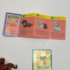 Vintage 1993 Puppy In My Pocket Figure Card Lot Ricky Labrador Mischief Terrier