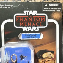Star Wars TVC TPM Lot: Ratts Tyerell w/Pit Droid & Daultay Dofine NEW *Unpunched