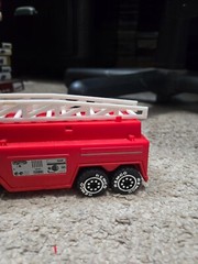 Vintage 1987 Remco Toys Fire Truck with Ladder – 11 Inches Long
