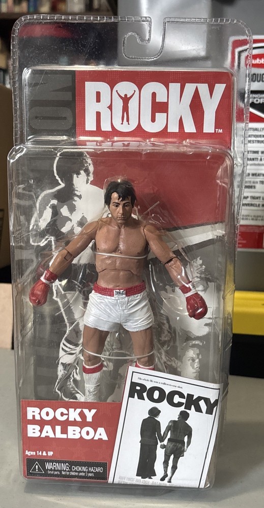 Rocky Balboa NECA Reel Toys Sylvester Stallone Action Figure White Trunks