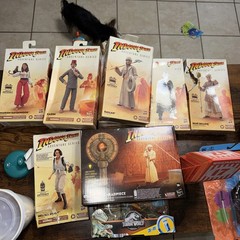 Indiana Jones Adventure Series Lot Of 7 Disney Hasbro Bad Pkg
