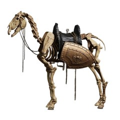 HIPLAY 101TOYS Skeleton Movable Horse Series Three Person Set 1/12 Action Figure