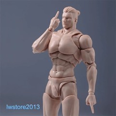 Romankey X COWL 1/12 Pale Skin Flexible Man 6″ Male Action Figure Head Body Toys