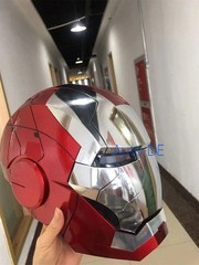 2024 Iron Man MK5 Helmet 1:1 Voice-controlled Mask Wearable Cosplay Props Gifts