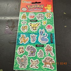 24 Pokemon Sticker Raichu Pikachu Electabuzz Jolteon Zapdos Machamp Dragonite