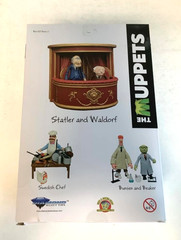 The Muppets STATLER and WALDORF Action Figures w/Balcony Diamond Select Disney