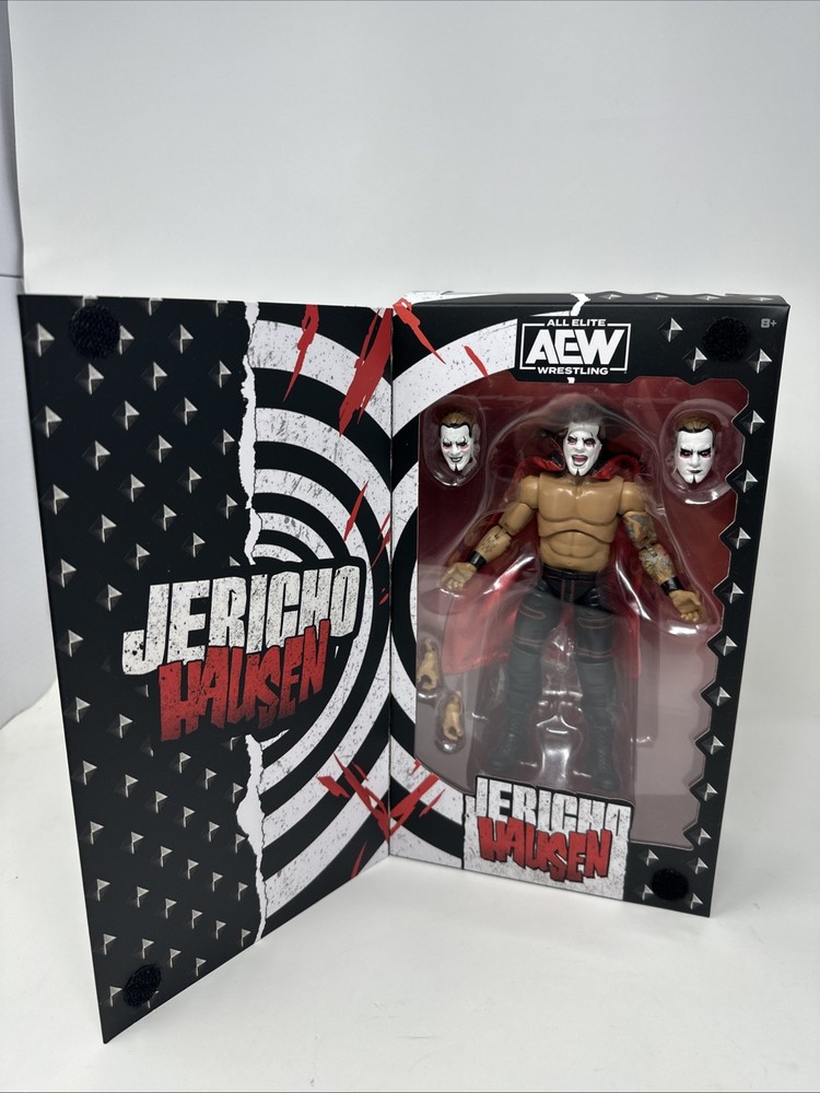2024 AEW Jazwares Chris Jericho Hausen Wrestling Figures Ringside WWE Danhausen