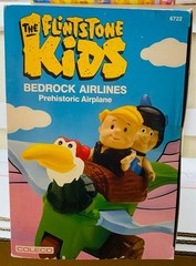Coleco 1986 The Flinstones Kids Bedrock Airlines Prehistoric Airplane sealed