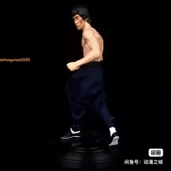 Bruce Lee 77th Anniversary Edition Statue Enter The Dragon Three-headed Figures