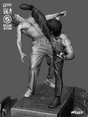 The Way of the Dragon | 3D Printed Wicked Diorama | Unpainted Fan Made 1/8 Scale