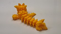 Crystal 3D Printed l Dragon Small Tellow