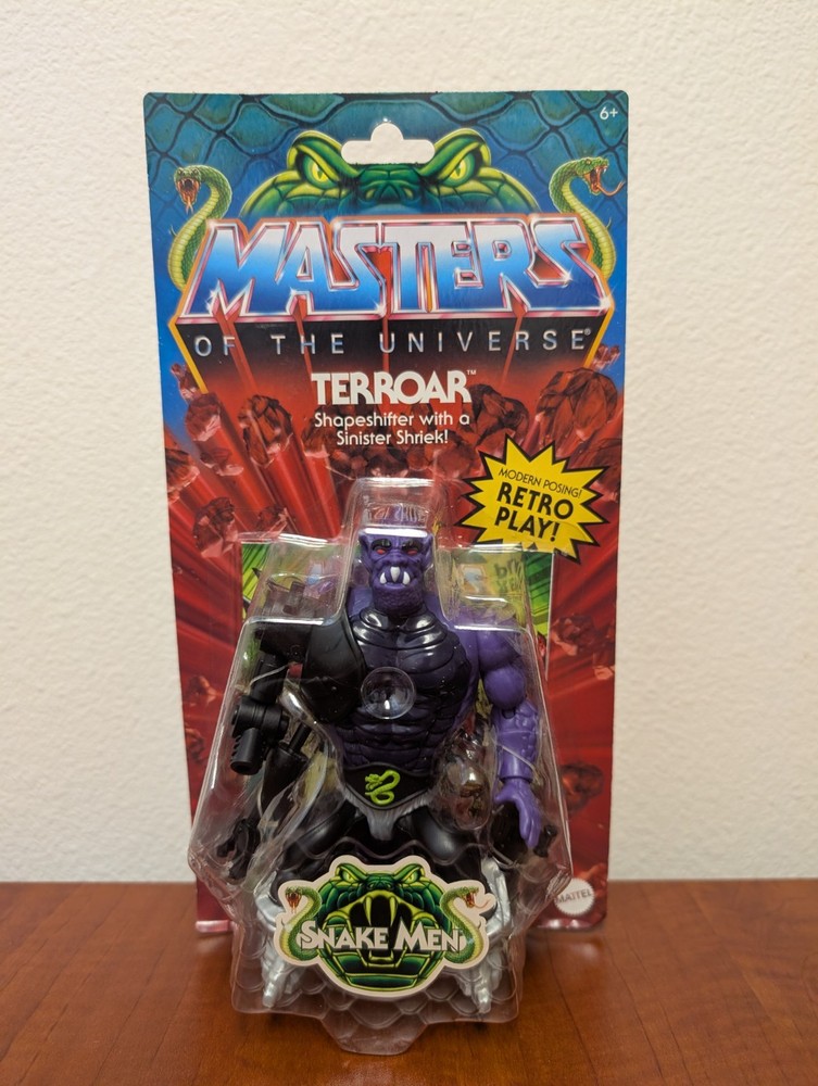 Masters of the Universe Origins TERROAR Snake Men MOTU New! Great Condition!