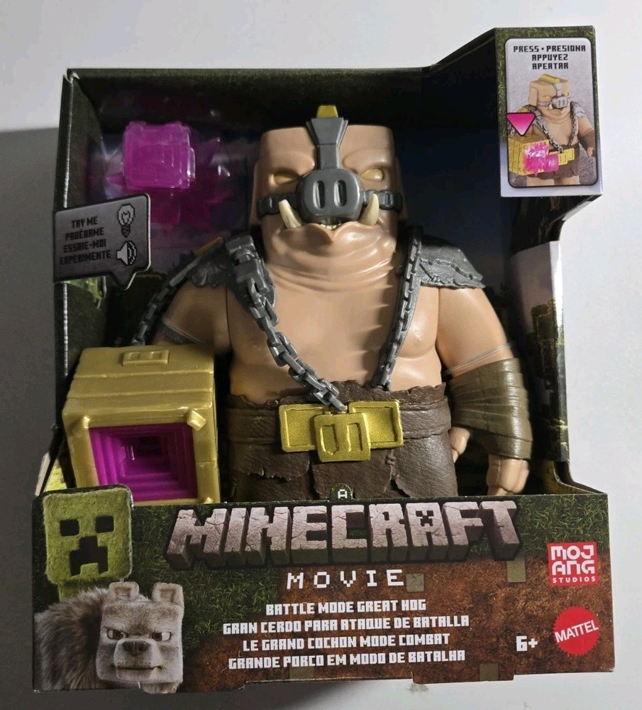 Minecraft Movie Battle Mode Great Hog Action Figure Mattel Mojang