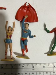 Rare Vintage 1966 Ideal Toys DC Comics Heroes Set – Batman, Superman, Flash etc