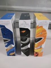 Power Rangers Lightning Collection Set Of 3 BLACK BLUE YELLOW Rangers CASE FRESH