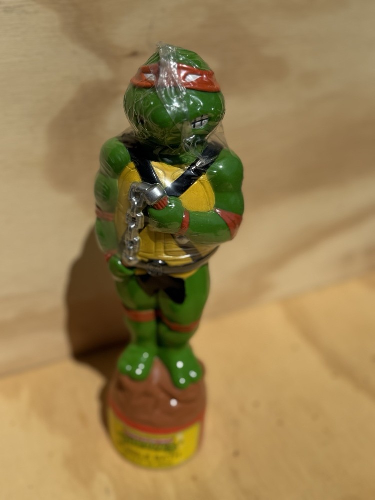 TEENAGE MUTANT NINJA TURTLES BUBBLE BATH VINTAGE 1989 8.5 Fl Oz SEALED, 10”