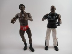Lot of 2 Booker T Wrestling Action Figures WWE 2001 Jakks 6.5 Inches