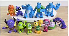 MONSTERS INC. 12 PIECE FIGURE SET- PVC- NEXT DAY FREE SHIPPING