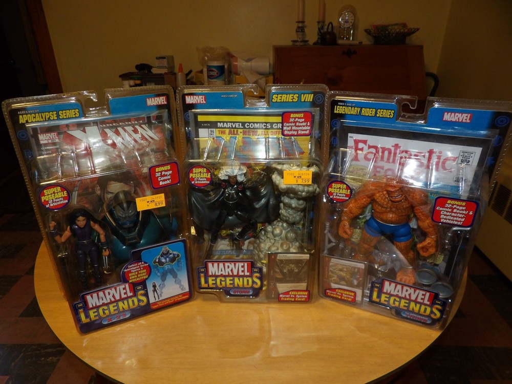 ToyBiz 2004-2005 Marvel Legends Fantastic Four The Thing, X-Men Storm & X-23 NEW
