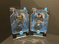NEW Lot McFarlane Toys Justice League Movie CYBORG & CYBORG (Face Shield)