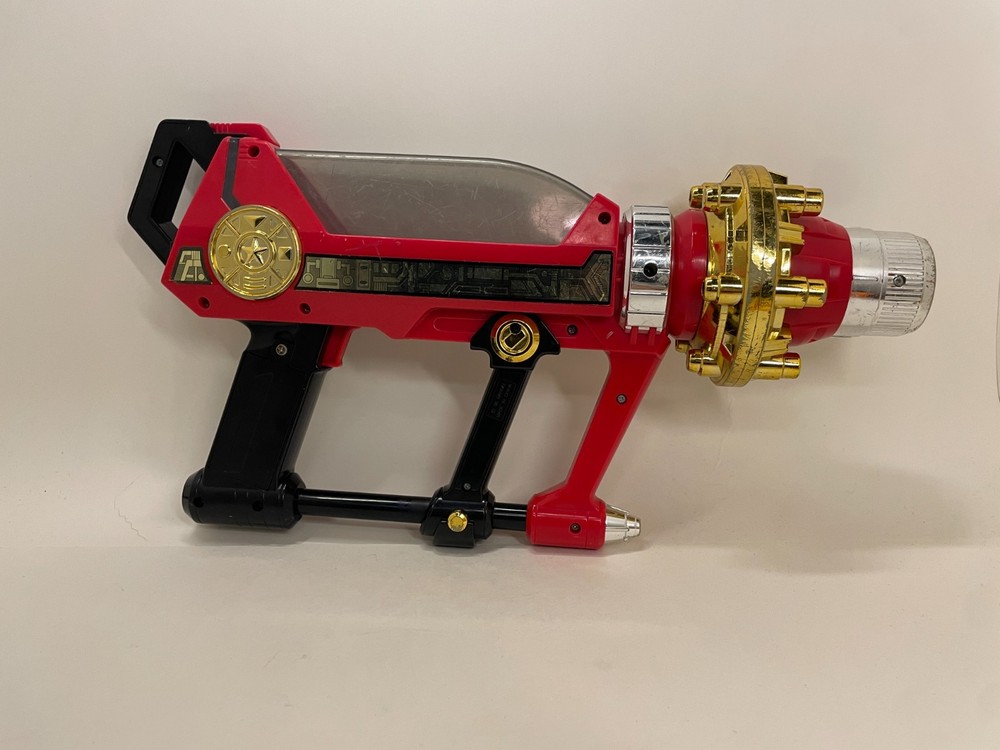1996 Bandai Power Rangers Zeo Cannon Red/Black/Gold Used