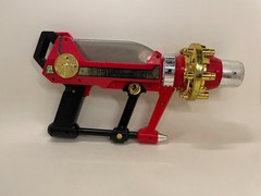 1996 Bandai Power Rangers Zeo Cannon Red/Black/Gold Used
