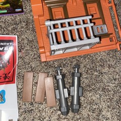 Teenage Mutant Ninja Turtles TMNT Fire Escape Free Fall Parts Still Straped Down