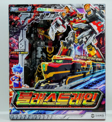 Metal Cardbot S BLASTRAIN Blast Train Red Transforming Robot Korean Toys