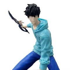 Solo Leveling Sung Jinwoo Shadow Monarch Figure PVC 21cm Statue Arise