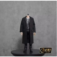 1/12 Scale soldier Black suit for 6″ Action Figure Body