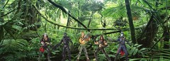 Jurassic Park World Mattel Velociraptor Dinosaur Toy Figure Diorama Backdrop #1