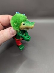 Vintage 1985 Funny Foots Alligator Crocodile Grabber Hugger Figure Toy Dinosaur