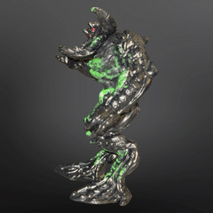 2022 Final Faction Kharn Brute Limited Edition Venom Figure Black Green 6” B21