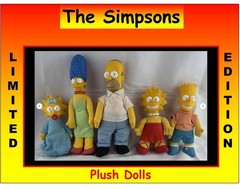 Vintage 1990 THE SIMPSONS FAMILY DOLLS Figures MATT GROENING 20th CENTURY FOX