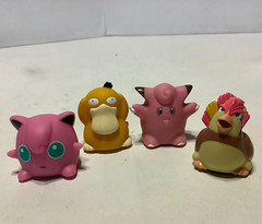 Lot of 4 Vintage 1999 Nintendo Pokemon Roller Ball Figures Sliders 1 1/4″ Tall