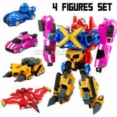 MiniForce X Ranger Vehicle Robot Car Bot 4 in 1 Combiner Model Figure With Boxes