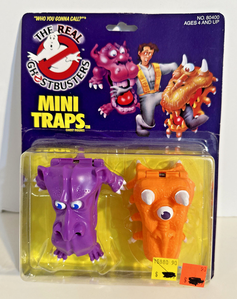 Mini Traps Ghosts Vintage The Real Ghostbusters Figures Set New 1986 Kenner
