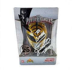 Power Rangers White Ranger Legacy Collection Helmet Signed JDF JSA Witnessed MMP