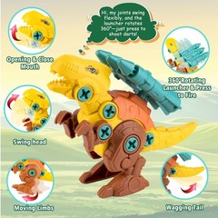 Dinosaur Toys for 3 4 5 6 7 8 Year Old Boys, Take Apart Dinosaur Toys for Kid…