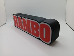 Rambo logo lightbox light box sign for action figure / toy room displays