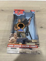 GI Joe Electronic 40mm Grenade Machine Gunner 12″ Figure Hasbro 2000